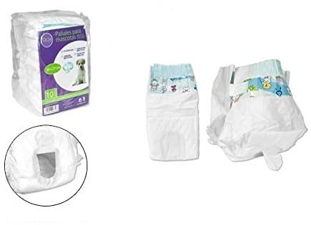 Pañales para Mascotas. Talla SSS (30 x 27 cm). Paquete 10 Unidades