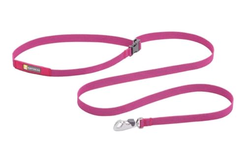 Ruffwear, Flag line Dog Leash, Lightweight Lead with Hands-Free, Waist-Worn Option, Alpenglow Pink
