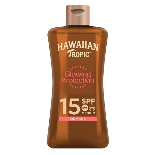 Hawaiian Tropic Mini aceite seco protector SPF15, 100 ml