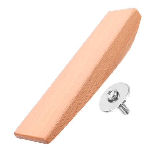 KICHOUSE Outdoor Camping Wok Wooden Handle Replacement Solid Wood Grip for Cast Iron Cookware Easy Installation Comfortable Use for Camping Pots and Pans