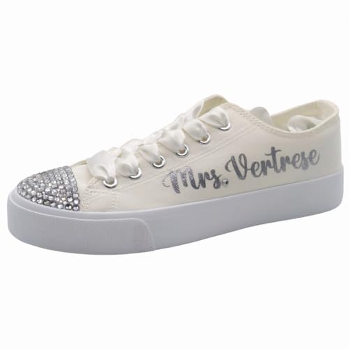 Bride Custom Shoes - Wedding Sneakers customized (8)