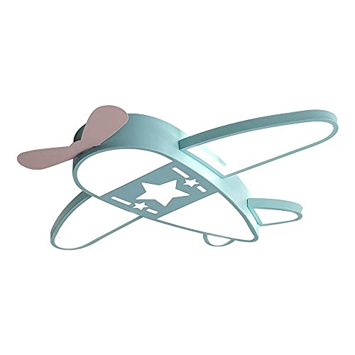 Lámpara de Techo LED regulable de aluminio con aviones azules para dormitorios