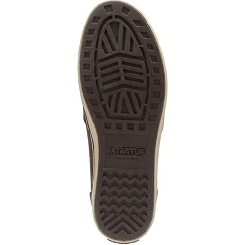 Image of XTRATUF Sharkbyte Men's Nubuck Leather Deck Shoes, Chocolate (22501), 7, Men's