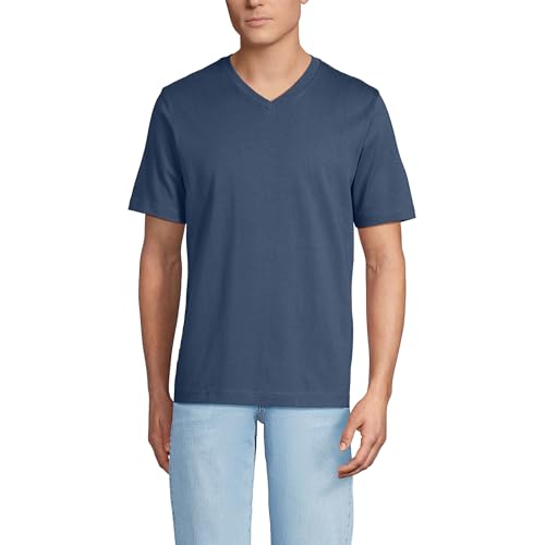 Lands' End Men's Super-T Short Sleeve V-Neck T-Shirt
