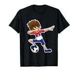 Dabbing Soccer Boy Serbien Trikot, Serbisch Kinder Geschenke T-Shirt