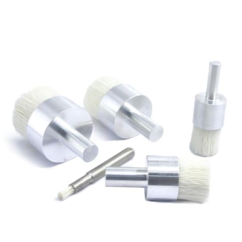 Ceramic Abrasive Nylon End Brush Grit 240/320/500 Metal Aluminum Alloy Surface Finishing Industrial Power Rotary Tool Accessory(Grit240 Diameter10mm)