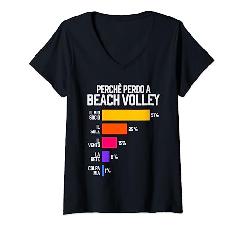 Why I Lose a Beach Volleyball Funny Writing V-Neck T-Shirt
