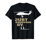 UH-60 Black Hawk Helicopter Rappelling Abseiling Soldiers T-Shirt