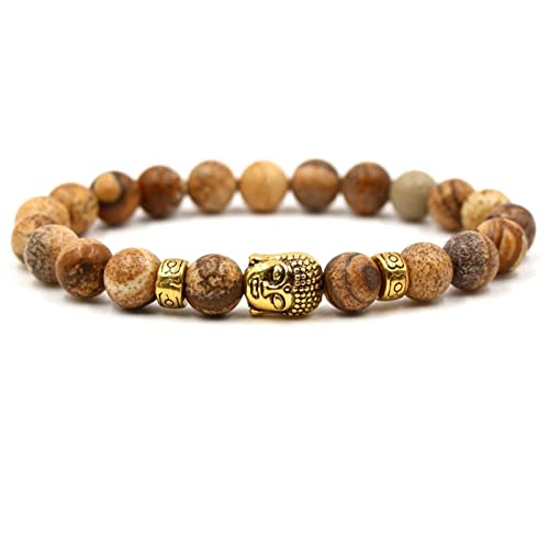 Bracelets de perles pour hommes en onyx noir 10mm élastique élégant