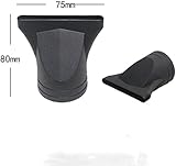 Plastic Salon Replacement Blow Flat Hair Dryer Drying Narrow Concentrator Nozzle Black Professional process - Image 2