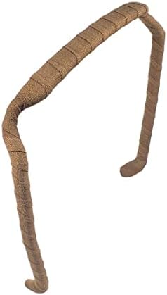 Zazzy Bandz - Curly Thick Hair - Medium Headband - Hand-Wrapped Solids (Original, Brown)