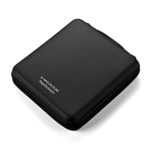 LIOVODE DVD Case, 192 Capacity EVA CD Case Holder Storage Organizer Portable Protective DVD Wallet Holder for Car (192 Capacity, Black192) by LIOVODE - Used condition - US$22.99