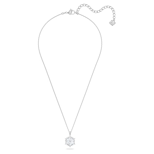 Variante de Swarovski collar mujer Copo de nieve blanco baño de rodio