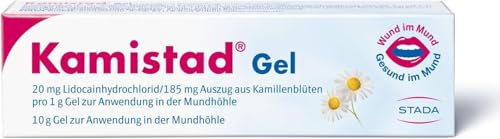 Kamistad Gel schmerzlinderndes Gel bei leichten Entzündungen des Zahnfleisches und der Mundschleimhaut hemmt Entzündungen fördert die Heilung 1 x 10 g