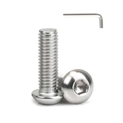5/16-18 x 5/8'' (25 Pack) Button Head Hex Socket Cap Screws Bolts, 304 Stainless Steel 18-8, Hex Drive, Bright Finish, Fully Machine Thread