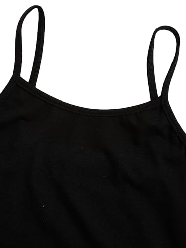 Image of SOLY HUX Girl's 2 Piece Outfits Short Sleeve Crop Top and Cartoon Print Cami Dress Set