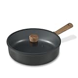 【Superior Nonstick Performance】- Our nonstick titanium and reinforced die-cast aluminum construction create this high-quality titanium nonstick frying pan. Its structural strength rivals that of steel, yet it's lightweight and sturdy enough for easy ...