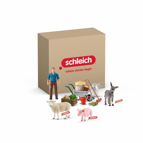 SCHLEICH Farm World | Farm World Bundle Tierset Tierfütterung 72287 | detailliertes Tiere Set mit passendem Zubehör | Bauernhof Spielzeug ab 3 Jahre | 15-teiliges Set | exklusiv bei Amazon SCHLEICH Farm World | Farm World Bundle Tierset Tierfütterung 72287 | detailliertes Tiere Set mit passendem Zubehör | Bauernhof Spielzeug ab 3 Jahre | 15-teiliges Set | exklusiv bei Amazon