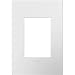 Legrand Adorne Gloss White on White Backplate, 1-Gang, 3-Module Wall Plate AWP1G3WHW4