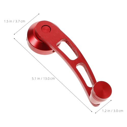 Manivela de ventana de coche roja de aleación de aluminio premium 8