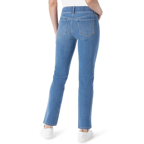 Image of Gloria Vanderbilt Womens Shape Effect Pull on High Rise Straight Leg Jean Standard