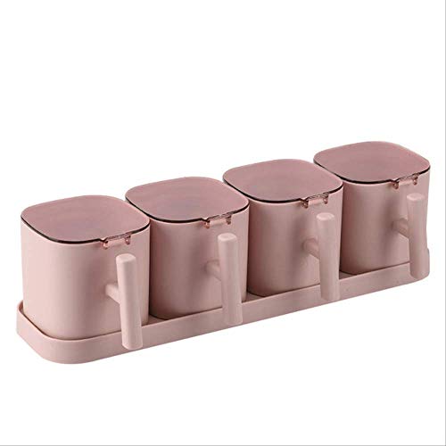 Vimmor Gewürz-Box Set Gewürz Rack Gewürz Jar Lagerung Container Würzen Jar Gewürz Flasche Cap Und Löffel Küche Utensilien 4 Gitter