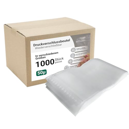 dm-folien Druckverschlussbeutel 1000 Stück I viele Größen I...