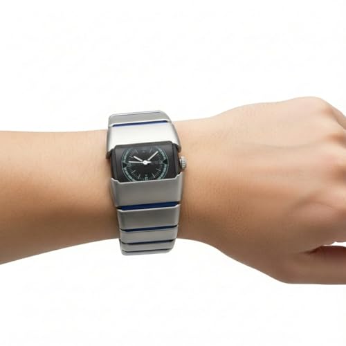 Image of PAPIO Stylish Rectangle Dial Analogue Watch | Premium Plastic Strap | Fashion Unisex Wrist Watch for Men, Boys, Women