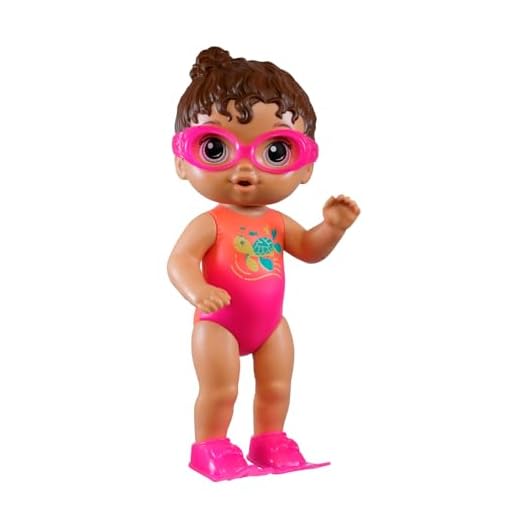 Boneca Baby Alive Sunny Swimmer - Cabelos Castanhos 25 cm - F8141 - Hasbro