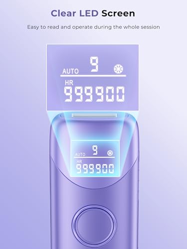 Image of Ubroo Laser Hair Removal with 5℃ Ice Cooling,Hand-held Hair Removal Device IPL Hair Removal for Women and Men,Reduce Hair Regrowth,Full Body Use for Legs,Bikini,Armpits(Purple)