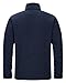 33,000ft Herren Fleecejacke Stehkragen Warm Jacke Männer Leichte Strickjacke Übergangsjacke Outdoor Sweatjacke für Wandern Laufen Freizeit Navyblau L