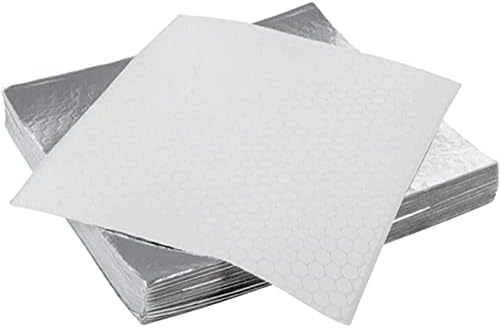Angel’s Peel Lounge Insulated Foil Sandwich Wrap Sheets- Grease-Resistant- Pre-Cut Aluminum Foil Sheets for Restaurants, Delis, Catering, Take Out or at-Home (Pack of 100) (18" x 18")