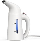 BY4U Powerful Portable Steamer for Clothes Steamer, Garment Steamer for Wrinkle Removal, Handheld Steamer Clothing for Home, Office Travel (White, 180ml)