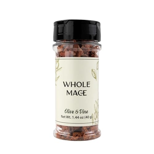 Olive & Vine Whole Mace, Warm & Spicy, For Baking & Curries, Rich Tradition, Authentic Taste, For Global Recipes (1.44 Ounce)