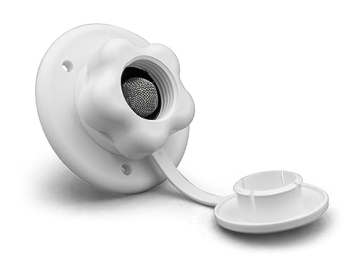 Image of B&B Molders, 94216 City Water Fill, Plastic Check Valve - White | Leak-tested, UV-stable acrylonitrile construction, OEM replacement, Made in USA