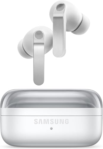 Image of Samsung Galaxy Buds4 Pro (White) in-Ear Wireless Earbuds with Hi-Fi Audio | Adaptive ANC 2.0 and EQ 2.0 | 2-Way Speaker | 360-Audio | Voice Detect | Live Translation | Head Gesture | IP57