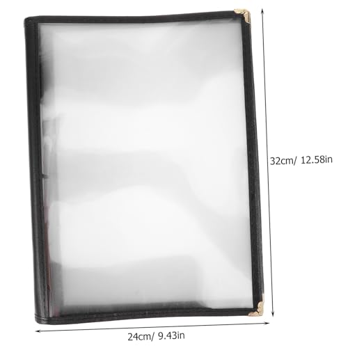 Transparent Menu Cover Book Restaurant Menu Holder Space Saving and Multi Functional Design Stylish and Modern for Restaurants Cafes and Home Kitchens Pages