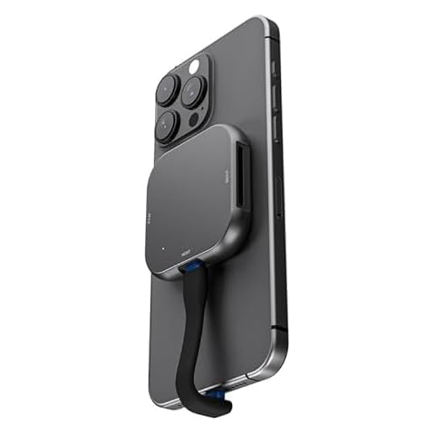 Magnetic M.2 2230 NVME Enclosure with for External Storage for iPhone 15/16 Pro Max, USB C 3.2 Gen2 10Gbps to NVMe Adapter, 100W PD Charging, Aluminum External SSD Case for Android/iPad/MacBook Cover