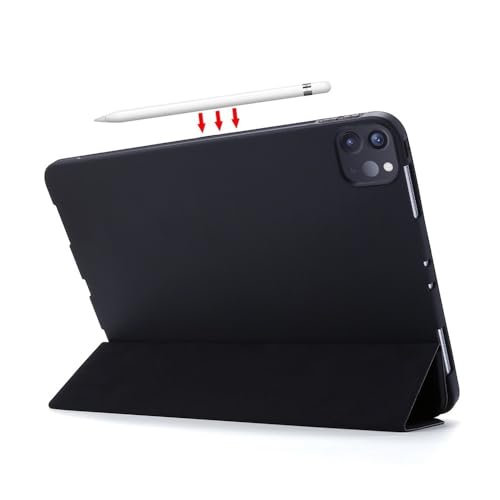 Coque iPad Pro 13 2024 silicone souple TPU pliable Y vert matcha