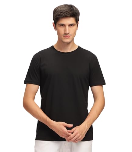 Image of Men T Shirt Cotton Round Neck | Solid Cotton Tee Half Sleeve | Breathable Casual T Shirt for Men | Stylish Round Neck Casual Wear | 12 Colors