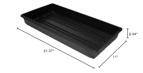 1020 Trays- Heavy Duty No Holes, 100 Pack, for Propagation Seed Starter, Plant Germination, Seedlings, Microgreens - Image 2