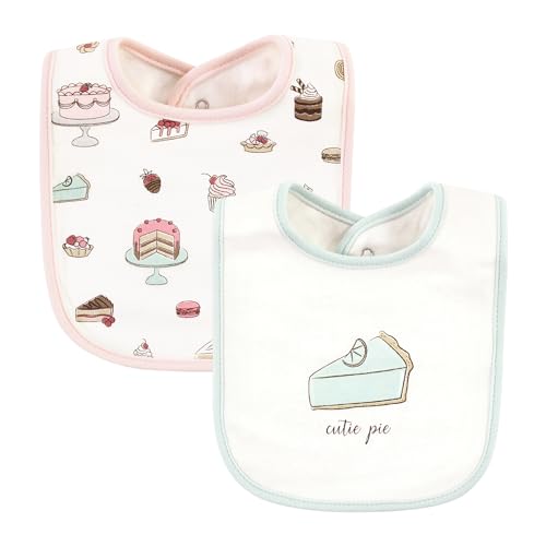 Image of Hudson Baby Unisex Baby Cotton Bibs, Sweet Bakery, One Size