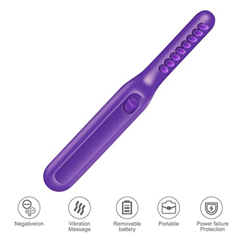 Brosse démêlante électrique cheveux secs et humides avec peigne massage violet
