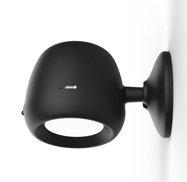 Birnetek Lampes murales LED, noir, 16,5 x 15 x 8,5 cm, Lot de 2, 650g