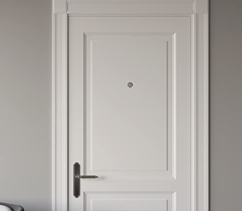 FontBrico A-1805595 Mirilla para puerta con lente de ángulo 180 grados, para puertas interiores y exteriores, diámetro 14 mm, grosor de puerta 35-60 mm, níquel miniatura 6