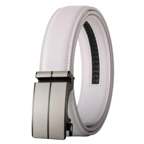 Blue Leather Leather Belt For Men Handcrafted Sliding Ratchet Belt Ply36-24850-S1 115CM