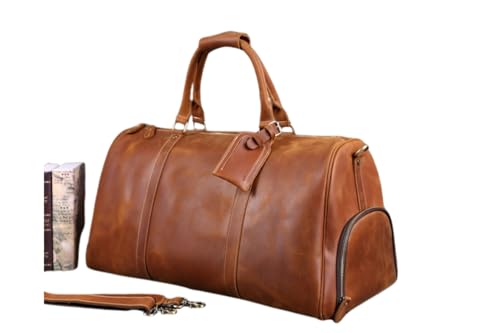 Genuine Leather Weekender Duffle Bag | Large Travel Tote for Men & Women | Stylish, Durable & Spacious Overnight Bag3