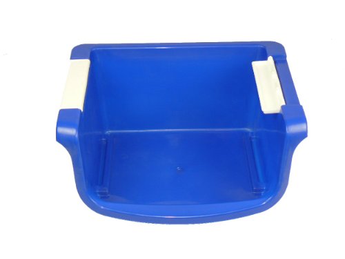 Romanoff Flip Handle Stacking Bin, Blue