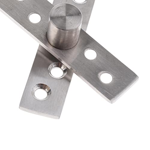 Image of VELURA 4xStainless Steel Concealed 360 Degree Rotary Hinge Revolving Door Hinge 75x18x3mm|1 Piece Hinge|Door Hinges| Home Improvement |Home & Garden