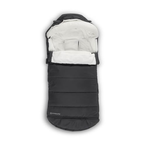 UPPAbaby CozyGanoosh 2-in-1 Seasonal Footmuff - Easily Attaches to UPPAbaby Strollers and RumbleSeat – Versatile, Ultra-Plush Zip-Out Liner for Cold Weather – Jake (Charcoal)